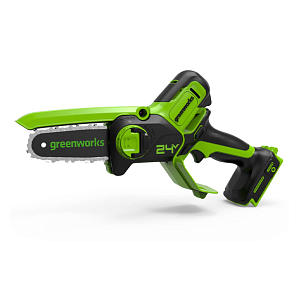 Пила мини цепная аккумуляторная Greenworks (24V, 15см, бесщеточная, без АКБ и ЗУ), арт.2008707